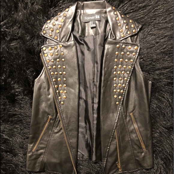 Forever 21 Jackets & Blazers - Studded Leather Vest Forever 21 Jackets & Blazers - Studded Leather Vest